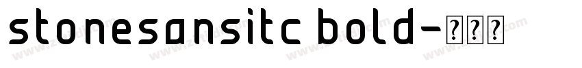 stonesansitc bold字体转换